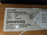 Ultra Rare 1 of 250! BNIB 2014 Browning Citori High Grade Case Color Hardened Sideplate 12 ga 28