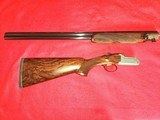 GORGEOUS! BNIC Rizzini 28 Gauge 28 Inch Engraved Model BR110 Cased Extraordinary Turkish Walnut Stock - 3 of 11