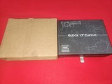 Limited Edition Glock 17 Gen1 Classic 9mm BNIB Cert Of Authenticity
