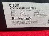 LNIB! Browning Citori 28 Ga W/Rare Special Engraving Pattern 28