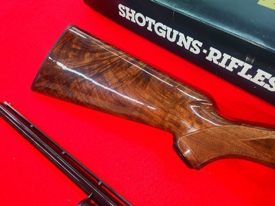SPECTACULAR! 1990 NIB Browning Model 12 Grade V 28 Gauge Exceptional Wood Orig Box Citori Superposed - Image 11 of 17