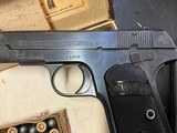 1921 Colt Model M1908 Pocket Hammerless .380 ACP original box/paperwork/ammo box/28 Peters rounds - 6 of 20