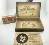 1921 Colt Model M1908 Pocket Hammerless .380 ACP original box/paperwork/ammo box/28 Peters rounds - 9 of 20
