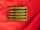 Bandoleer of 70 Rounds of 7.92 x 57mm Turkish on Brass Stripper Clips - 2 of 7