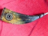 FLAT GERMANIC HORN FOR WHEELLOCK WITH INSET SPANNER 17TH CENTURY