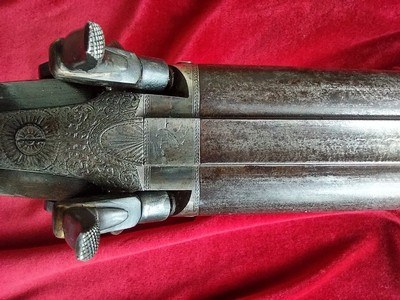 JOSEPH MANTON & SONS 15 BORE S X S PERCUSSION SHOTGUN - Image 5 of 15