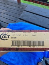 Colt Python 357 New Old Stock 6 inch Blue - 7 of 8