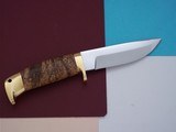 Jean Tanazacq The Dean of French Knifemakers Vintage Tronçay 4 February1981 Production Stabilized Wood Handle Brass Hardware - 5 of 5