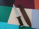 Jean Tanazacq The Dean of French Knifemaker Wolrd War II Combat Dagger Leather washers handle with 7 grooves A Scarce Model Julyn 8, 1985 Production - 5 of 9