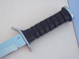 Jean Tanazacq The Dean of French Knifemaker Wolrd War II Combat Dagger Leather washers handle with 7 grooves A Scarce Model Julyn 8, 1985 Production - 7 of 9