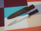 Jean Tanazacq The Dean of French Knifemaker Wolrd War II Combat Dagger Leather washers handle with 7 grooves A Scarce Model Julyn 8, 1985 Production - 2 of 9