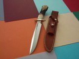 Randall Made Knives Model # 1-8" All-Purpose Fighting Knife "RED CLOUD" carving by Paul G. Grussenmeyer 1993 production - 6 of 7