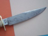 Bill BAGWELL Scarce Composite Damascus "Ocean Wave & River Styx"Combat Bowie Stag handle Fancy engraving on guard April 1978 DeFuniak Spring - 3 of 9