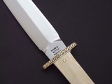 Bill Bagwell One-of-a-Kind Dagger Engraved Guard Scarce markings DOUBLE EXTRA FORGED & BAGWELL 1978 Ivory Handle A Scarcity in Today's Marketplace - 4 of 4