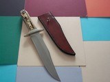 Jim Siska One-of-a-kind Carved Bowie Knife 