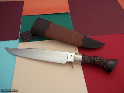 William R. "Bill" Hurt Southwestern Combat Bowie from 5160 tool steel Made in November 1988, this is knife # 168. Bill Hurt only Produce 251 Knives