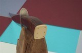 William R. Hurt Bowie/Fighter Nickel Silver Guard fancy File Work Curly Maple Handle Ivory Butt Cap With Flower Pins-April 2001 Production #205/251 - 2 of 3