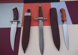 William R. Hurt Bowie/Fighter Nickel Silver Guard fancy File Work Curly Maple Handle Ivory Butt Cap With Flower Pins-April 2001 Production #205/251 - 3 of 3
