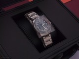 Blancpain Diver's watch No. 5015 12B40 98B FF BRUSHED ALLTITANIUM CASE BLUE DIAL DATE ALL TITANIUM STRAP/BRACELET-Brand New-Unworn-Unsized - 8 of 9