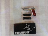 Taurus PT 92 AFS, 9mm Stainless Gold & Rosewood 17+1, 1 extra 18rd mag - 2 of 12