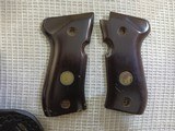 NICKEL Browning BDA .380 cal. NICKEL, Original Hardwood Grips, 2-13 rd mags, 5-10rd mags, 2-Beretta Leather Holsters, + 2 more Holsters! Case & Manual - 15 of 15