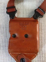 *Miami Vice* Galco Leather Shoulder Holster w Mag Carrier - TAN - 8 of 8