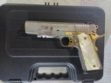 STAINLESS & GOLD w PEARL GRIPS - Taurus PT 1911 AR .45ACP *6*Mags, 1-Double Mag Holder - 2 of 15