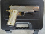 STAINLESS & GOLD w PEARL GRIPS - Taurus PT 1911 AR .45ACP *6*Mags, 1-Double Mag Holder - 3 of 15