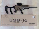 GSG GERMAN SPORTS GUNS GSG-16 .22 LR HV *TAN* w Barska 1x30mm M16 Sight