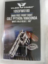 Colt Python/Anaconda *WILSON COMBAT* White Gold Bead Snag Free Front Sight (1053FWG180) - 1 of 7