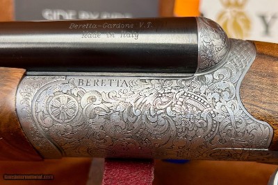Beretta 486 Deep Scroll Showroom Model Discounted Remains unfired 20GA 30