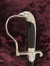 RARE WW2 German WKC Justice Official Eagle head Sword - 1 of 13
