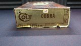 Colt Cobra 38 Special 1978 New in Factory box and Plastic - 3 of 5