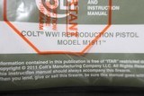 Colt 10 year anniversary WW1 1911 reproduction NEW IN BOX - 8 of 12
