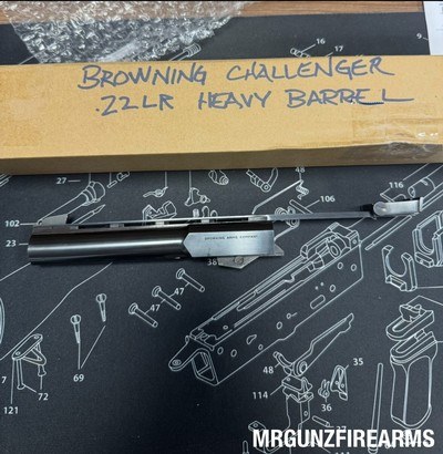 Browning Challenger Heavy Barrel .22 LR Factory Belgian Barrel Assembly Made in Belgium - Image 1 of 4