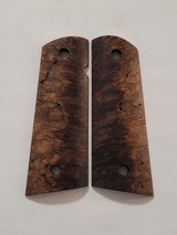 Highfiguregrips Desert Ironwood Burl Full Size 1911 Magwell grips - 1 of 1