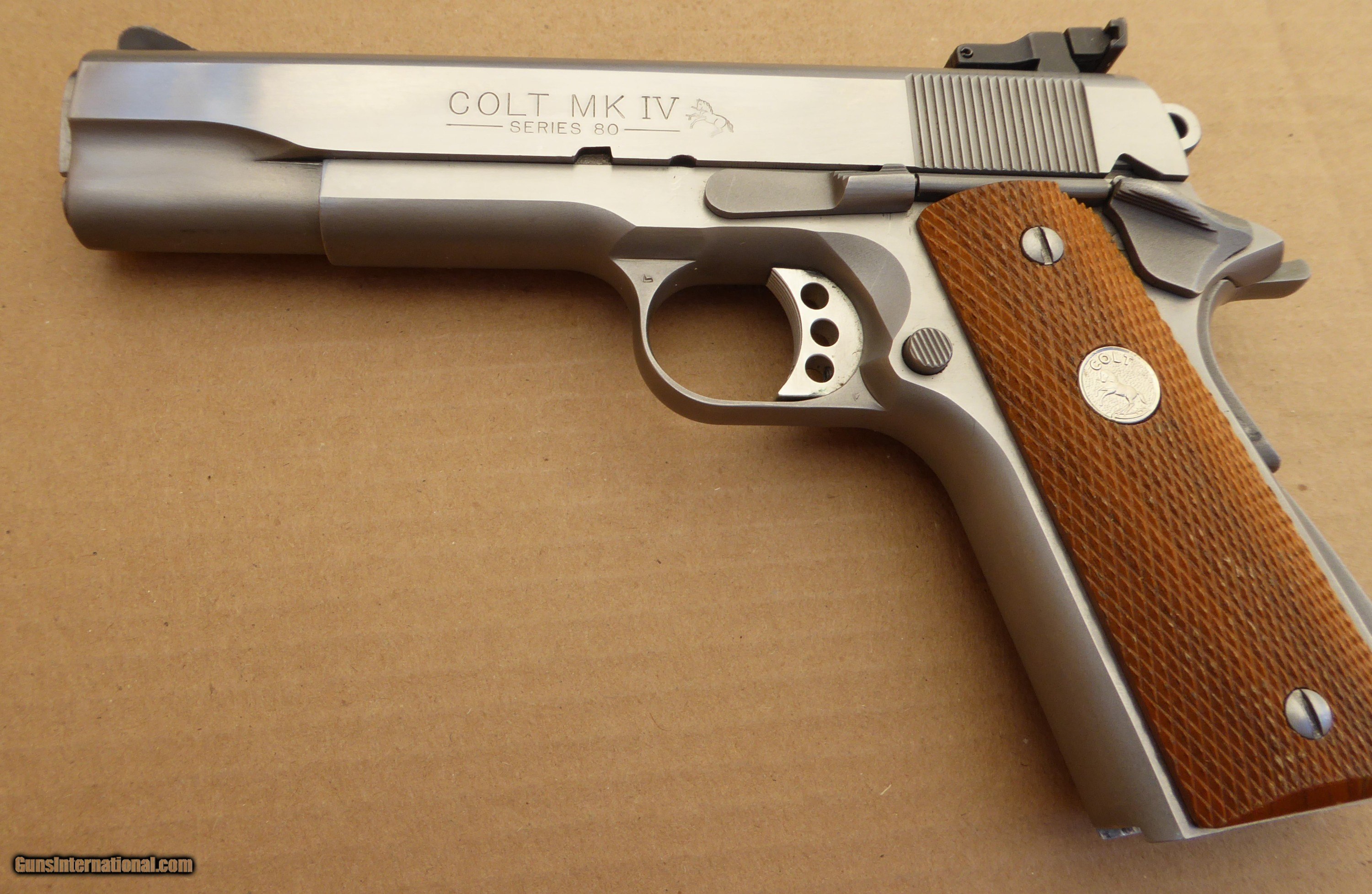 Colt Government 1911A1 Series 80 Stainless MK IV .45 Auto