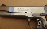 Colt Government 1911A1 Series 80 Stainless MK IV .45 Auto with Extras - 5 of 14