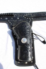 Kirkpatrick Leather double holster belt size 36c, .45cal - 3 of 7