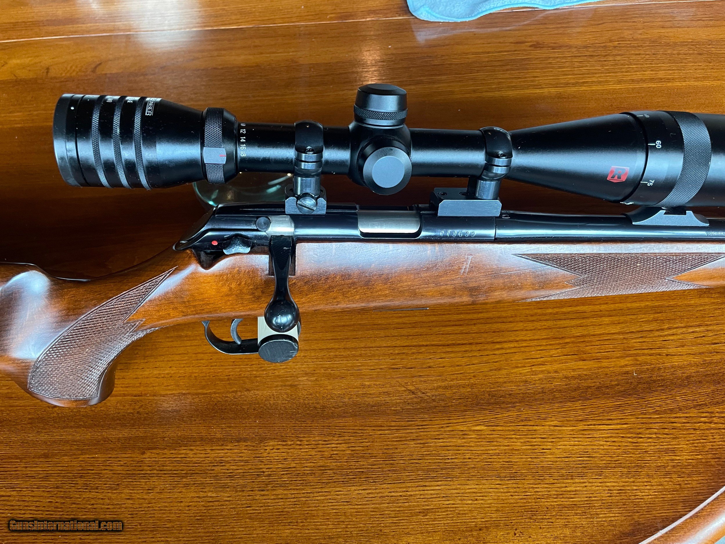 Mauser 201 22 Magnum w/Redfield Varmint 618x44mm scope