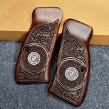 CZ 75 COMPACT Series engraved walnut grips & Screws - Item #CZ-C4 - 2 of 3