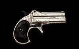 Engraved Remington Model 95 Over/Under Derringer .41 RF cal., - 2 of 11