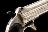 Engraved Remington Model 95 Over/Under Derringer .41 RF cal., - 3 of 11