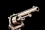 Belgian Folding Trigger Double Action Pinfire Revolver - 7 of 9
