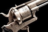 Belgian Folding Trigger Double Action Pinfire Revolver - 6 of 9