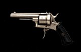 Belgian Folding Trigger Double Action Pinfire Revolver - 1 of 9