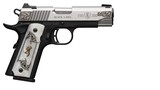 BROWNING 1911-380 Medallion Stainless Engraved/Compact 380 ACP 3.63
