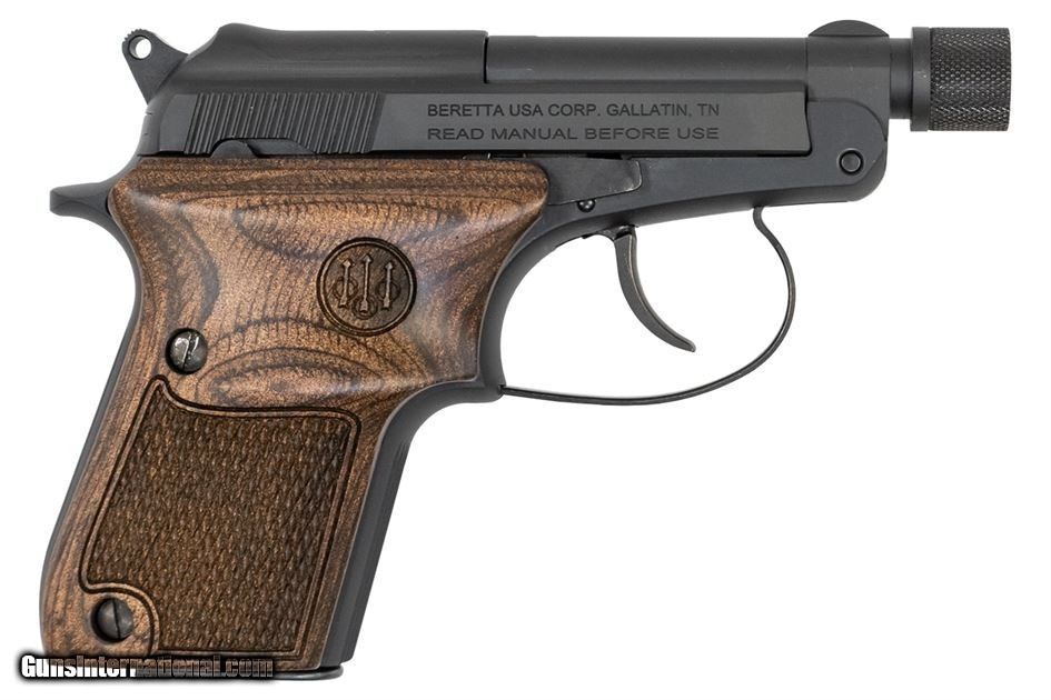 Beretta 21A Bobcat Covert 22LR Pistol with Wood Grips and Threaded ...