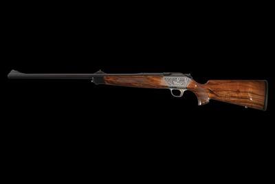 Blaser R8 375. H&H with 300 Win Barrel Factory Engraved Game Scene - Image 4 of 4