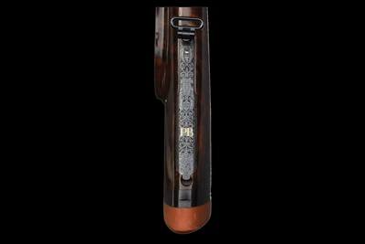 Factory Engraved Left Handed Johann Fanzoj Hand Detachable Sidelock Over/Under Combination 16ga/.222 Gun Two Barrel Set with Two Scopes - Image 5 of 5